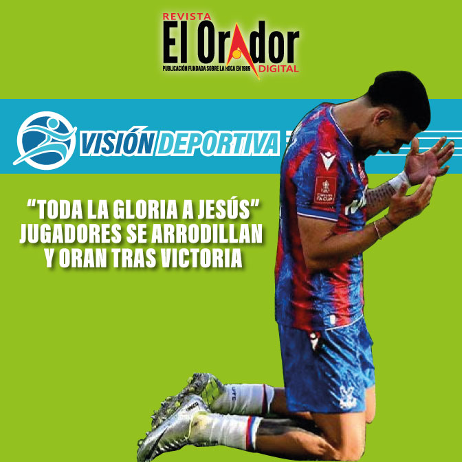 Jugadores del Cristal Palace dan la gloria a Dios!!!